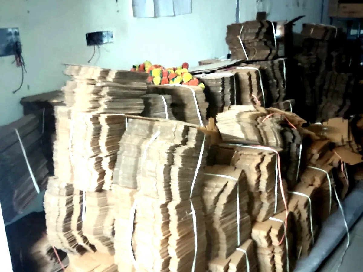 Actual corrugated box blanks in stock in Ghaziabad